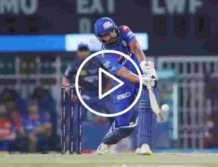 [Watch] Rohit Sharma Bangs Enormous Six At Lucknow; Ball Lands In Second Tier